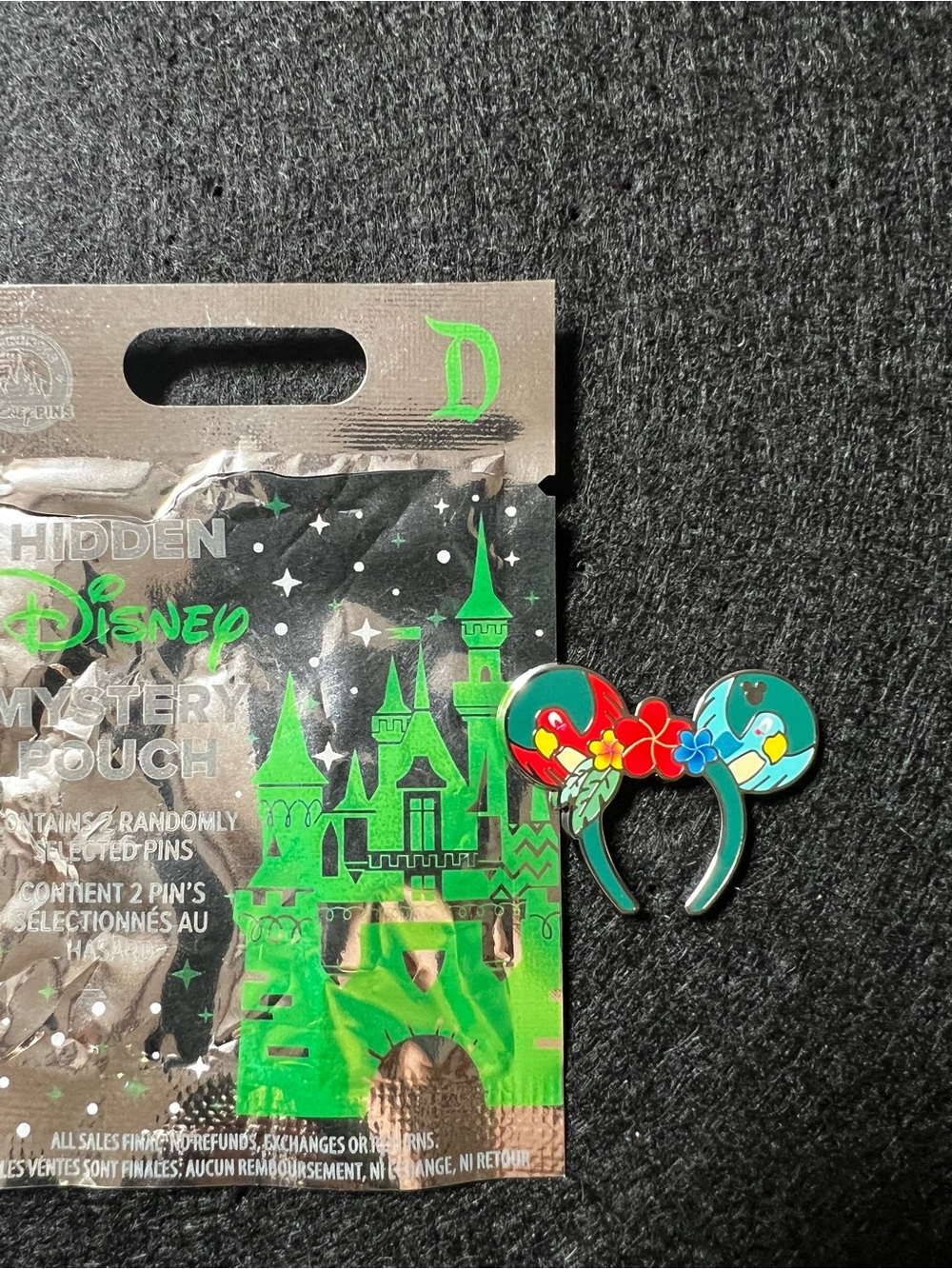 Disney Hidden Mickey 2026 Enchanted Tiki birds headband pin